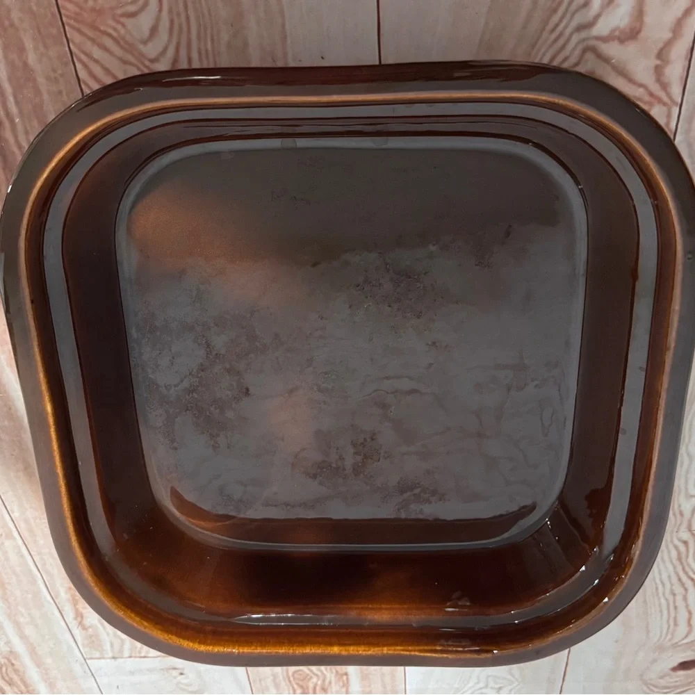 Vintage Sunbeam Electric Skillet‎ Stoneware Replacement liner Midcentury Brown